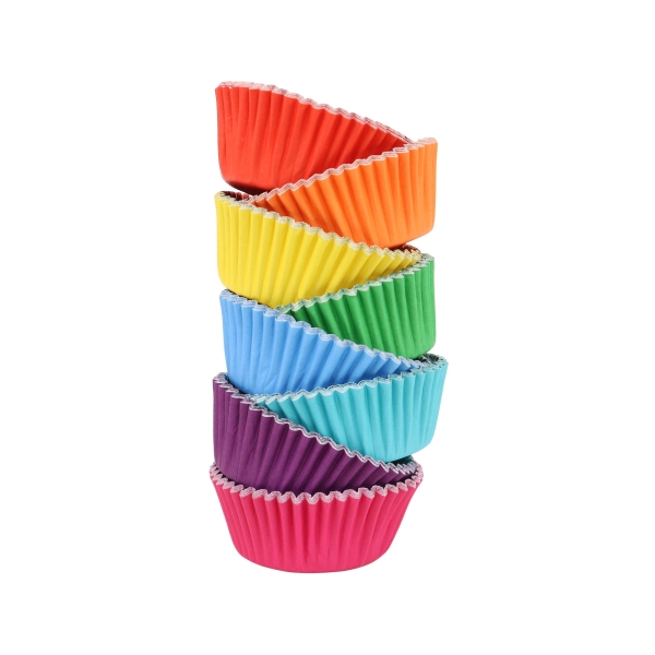 Cupcake Baking Cases - Rainbow / 100